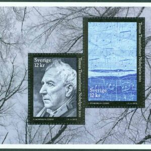 Sverige – F 2982-2983 (BL 39) Tomas Tranströmer, nobelpristagare, block kpl **