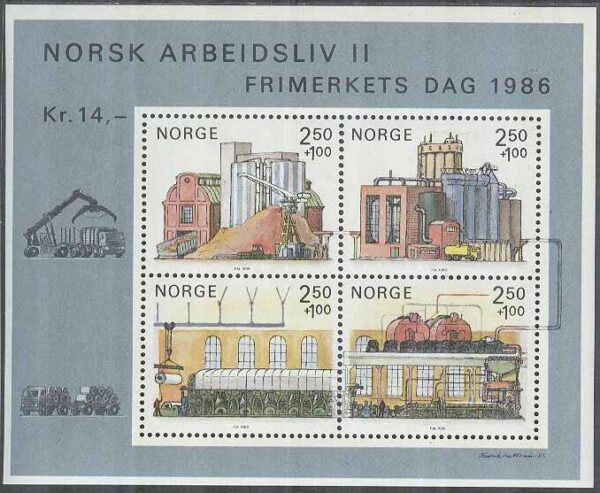 Norge - F BL   6 Norskt arbetsliv II - Byggnader, Block **