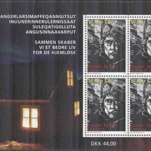 Grönland – F BL  92 Hemlösa, block **