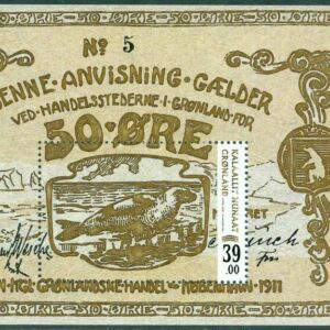 Grönland – F BL 113 Gamla sedlar I, block **