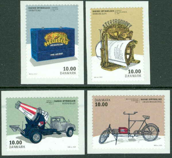 Danmark - F 1773-1776b Danska innovationer, 4 kpl **