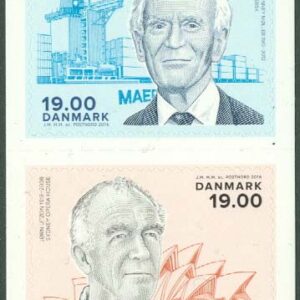 Danmark – F 1822-1823 Berömda danskar, 2 kpl **