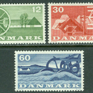 Danmark – F  404-406 Danskt lantbruk, 3 kpl **