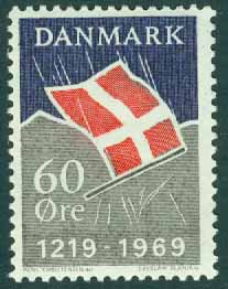 Danmark – F  507 Dannebrog 750 år, 1 kpl **