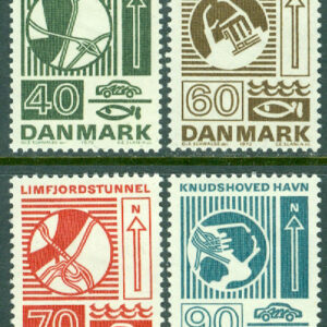 Danmark – F  557-560 Trafikanläggningar, 4 kpl **