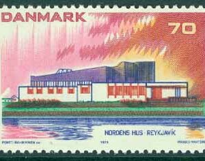 Danmark – F  570 Norden III. Nordens Hus, Reykjavik. 70 öre **