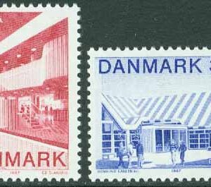 Danmark – F  921-922 Europa CEPT 1987. Modern arkitektur, 2 kpl **