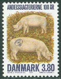 Danmark – F  924 Andelsslakterier, 1 kpl **