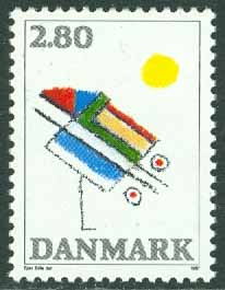 Danmark – F  928 Konstnären Ejler Bille, 1 kpl **