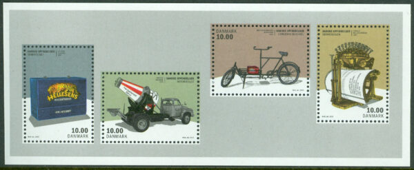 Danmark - F 1773-1775a (BL 125) Danska innovationer, block kpl**