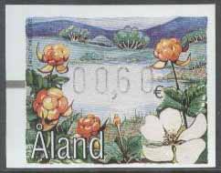 Åland – F EA. 17 c Frankeringsetiketter – Hjortron, märke **