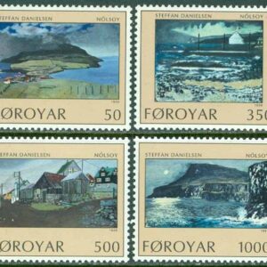 Färöarna – F  209-212 Målningar från Nólsoy, 4 kpl **