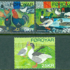 Färöarna – F  609-611 Fjäderfä på Färöarna, 3 kpl **