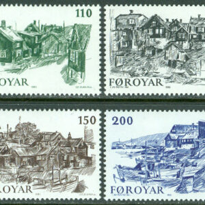 Färöarna – F   61-64 Gamla Tórshavn, 4 kpl **