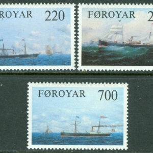 Färöarna – F   81-83 Gamla ångfartyg, 3 kpl **