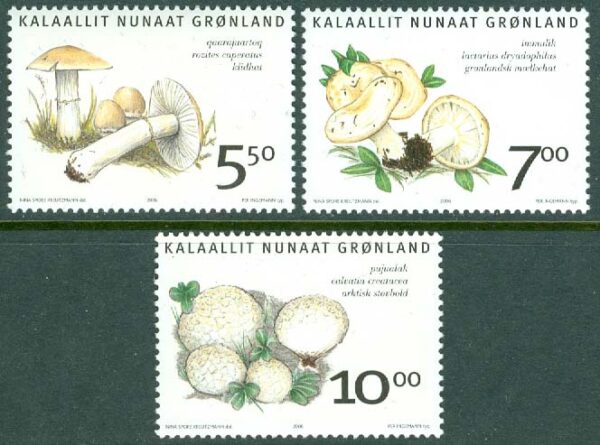 Grönland - F  453-455a Grönländska svampar II, 3 kpl **