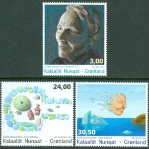 Grönland – F  624-626 Samtida konst VIII, 3 kpl **