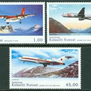 Grönland – F  648-650 Civilflyget V, 3 kpl **
