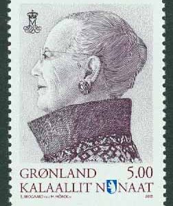 Grönland – F  651 Margrete III, 5,00 kr lila **