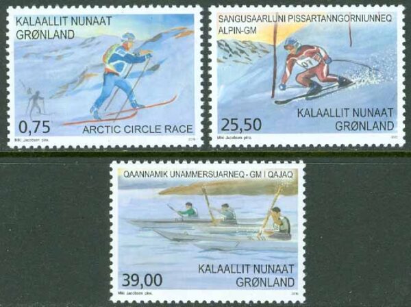 Grönland - F  673-675a Sport på Grönland, 3 kpl **
