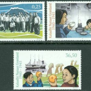 Grönland – F  680-682 Grönland under 2:a världskriget, 3 kpl **