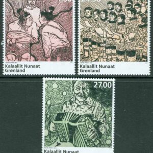 Grönland – F  687-689 Grönländsk musik, 3 kpl **