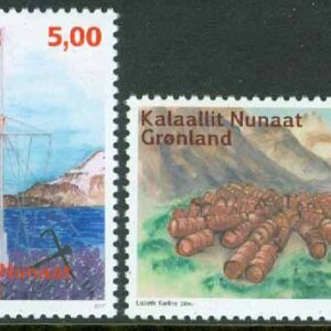 Grönland – F  695-696 Öde stationer I, 2 kpl **