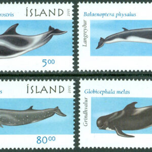 Island – F 1022-1025 Havens däggdjur III, 4 kpl **