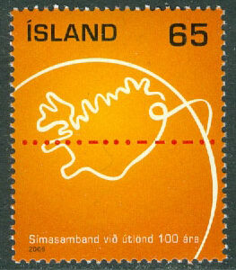 Island – F 1172 Isländsk telefoni 100 år, 1 kpl **