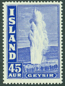 Island – F  231 Geysir, 45 öre **