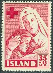 Island – F  289 Välgörenhetsmärken, 35 + 15 aur **