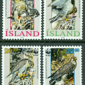 Island – F  811-814 Jaktfalk – WWF, 4 kpl **