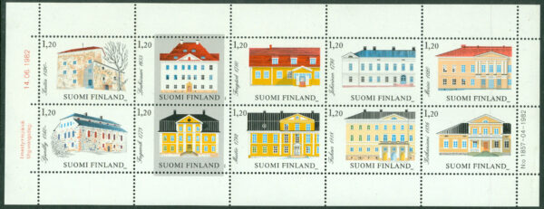 Finland - F  905-914 Bruksserie IV: Finländska herrgårdar, 10 kpl **
