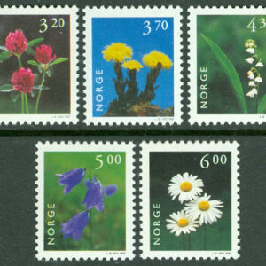 Norge – F 1279-1283 Bruksfrimärken. Norsk flora I, 5 kpl **
