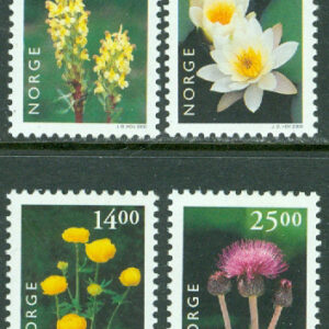 Norge – F 1377-1380 Norsk flora IV, 4 kpl **