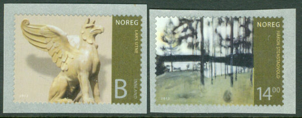 Norge - F 1803-1804 Norsk konst V, 2 kpl **