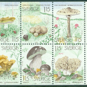 Sverige – F 1056-1061 (HBL) Svampar, 6 kpl **