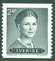 Sverige – F 1290 Drottning Silvia typ I, 2.40 kr **