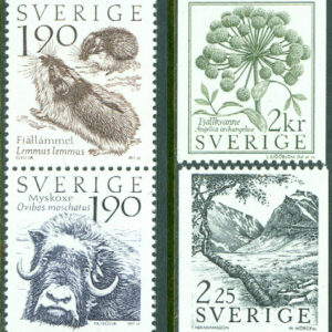 Sverige – F 1291-1294 Fjällvärld, 4 kpl **