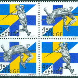 Sverige – F 1859-1860 (HBL) Sverige-Finland, friidrott, 4-block kpl **