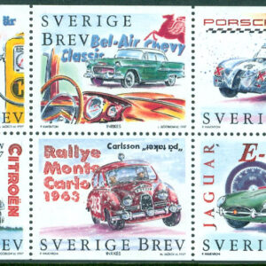 Sverige – F 2036-2041 Bilar, 6 kpl i HBL **