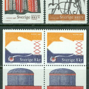 Sverige – F 2056-2059 Hemslöjd 98, 6 kpl **