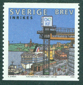 Sverige – F 2108 Kooperativa Förbundet 100 år, 1 kpl **