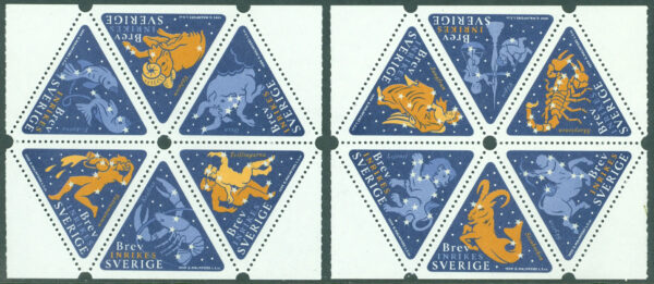 Sverige - F 2142-2153 Stjärntecken, 12 kpl **