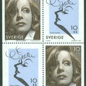 Sverige – F 2508-2509 Greta Garbo, 4-block kpl **