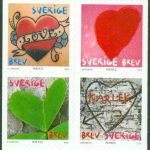 Sverige – F 2527-2530 Mitt hjärta, 4 kpl **