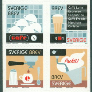 Sverige – F 2537-2540 Hett kaffe, 4 kpl **