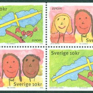 Sverige – F 2557-2558 Europa 2006. Brevet från Sverige, 4-block kpl **