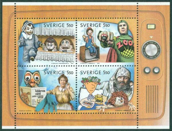 Sverige - F 2565-2568 Alla tiders barnprogram, häftesblock 1 **