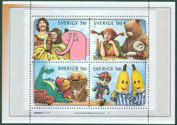Sverige - F 2569-2572 Alla tiders barnprogram, häftesblock 2 **